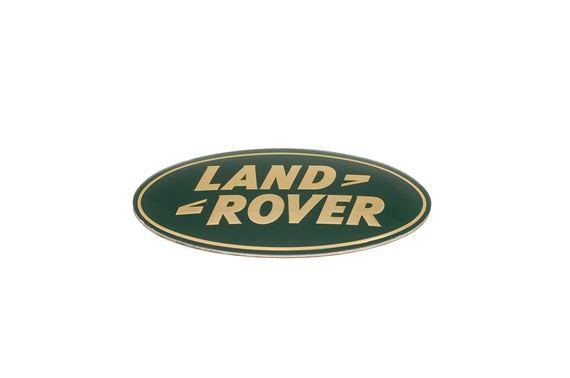 Original Land Rover emblem, gold-green, front grille D3