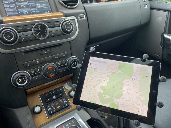 RAM Mounts Tablet-Halterung Rücksitzbank / Beifahrersitz drehbar - Set