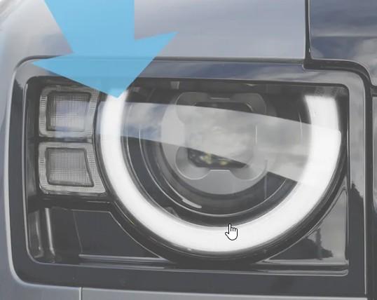 Headlight Signature Halo LED Module for Land Rover Defender L663