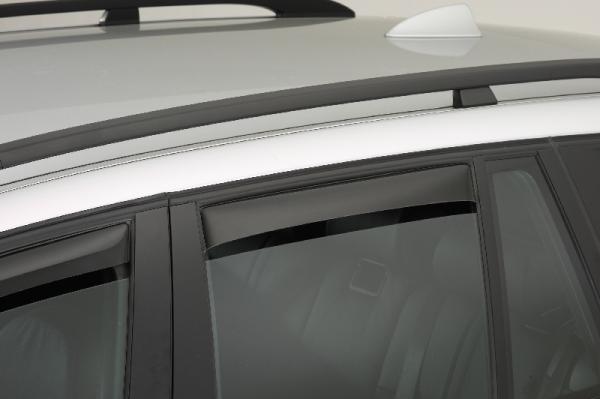 Wind deflector set 4-piece to plug in for New Defender 110, smoked glass