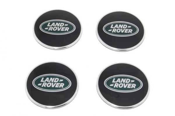 Original Land Rover Radnabenabdeckung 3D schwarz/grün 20&quot; Felgen - Set